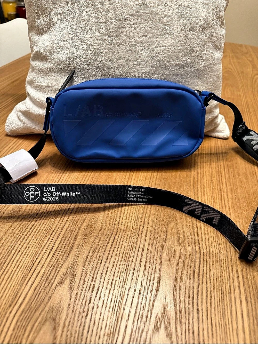 Off-White Belt Bag Crossbody in Blue NWT
